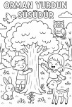 ORMAN YURDUN SÜSÜDÜR BOYAMA SAYFASI