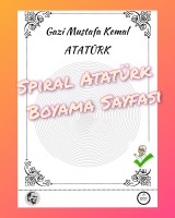 Atatürk Spiral Boyama Sayfası