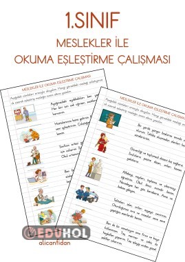 1. Sınıf “Meslekler ile Okuma Eşleştirme Çalışması”