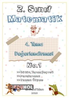 2. Sınıf Matematik 4. Tema I. Değerlendirme (100 puan)