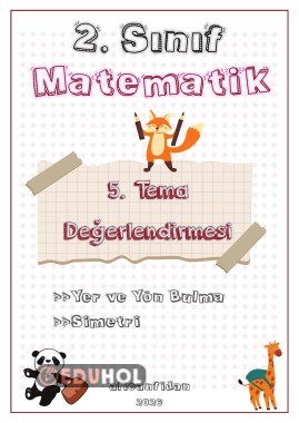 2. Sınıf Matematik 5. Tema Değerlendirmesi (100 puan)