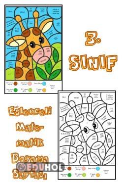 3. Sınıf “Eğlenceli Matematik Boyama Sayfası”