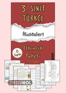 3. SINIF TÜRKÇE “ATASÖZLERİ” 8 Sayfa Etkinlik Paketi