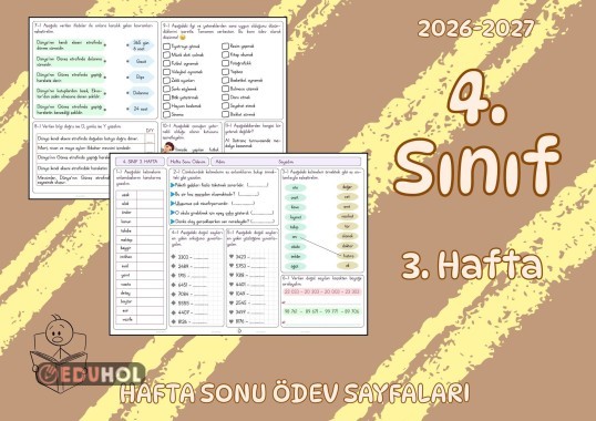 4. Sınıf 3. Hafta 