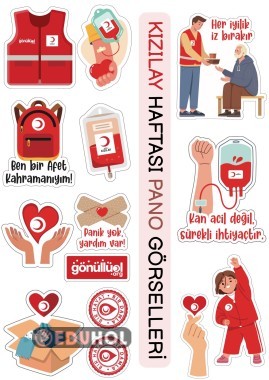 Kızılay Haftası Pano Görselleri