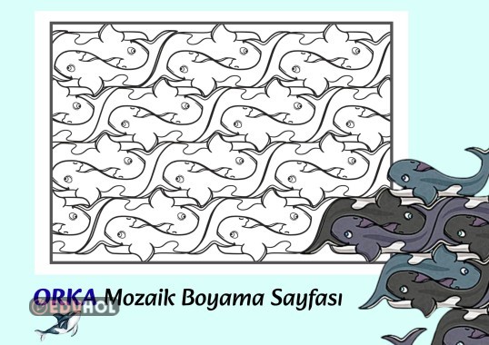 “ORKA” Mozaik Boyama Sayfası