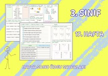 (3. Sınıf 17. Hafta) Hafta Sonu Ödevi (Yatay A4)
