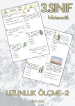 3. Sınıf Matematik “Uzunluk Ölçme-2” Testi