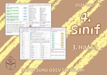 4. Sınıf 3. Hafta 