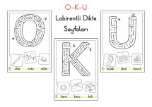 “O-K-U” Labirentli Dikte Sayfaları