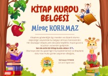 Kitap Kurdu Belgesi Okuma Belgesi