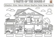 Parts of the house- worksheet
