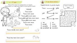 V sesi boya yaz okuma anlama metni @sinifguncesi