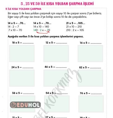 5 İLE KISA YOLDAN ÇARPMA