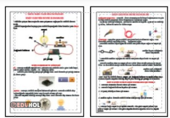 7.ÜNİTE BASİT ELEKTRİK DEVRELERİ DEFTER ÖZETİ