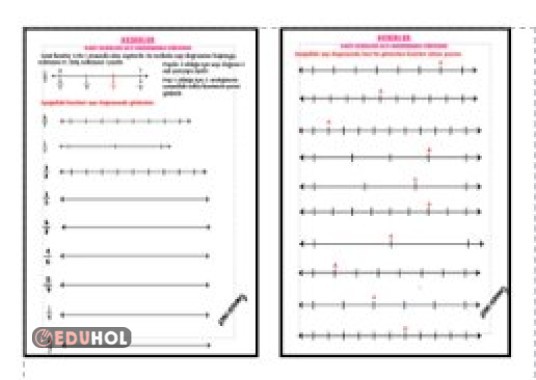 BASİT KESİRLERİ SAYI DOĞRUSUNDA GÖSTERME ETKİNLİKLERİ