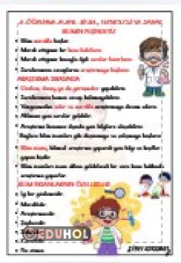 BİLİM TEKNOLOJİ VE SANAT - BİLİMİN PEŞİNDEYİZ DEFTER ÖZETİ