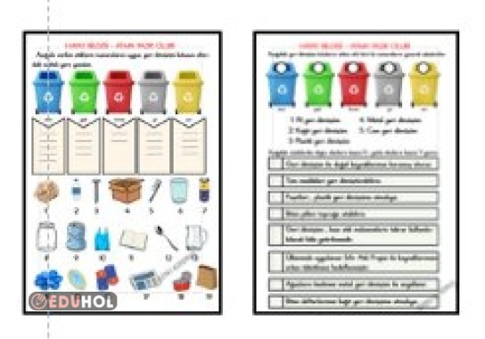 HAYAT BİLGİSİ - ATMA YAZIK OLUR ETKİNLİĞİ