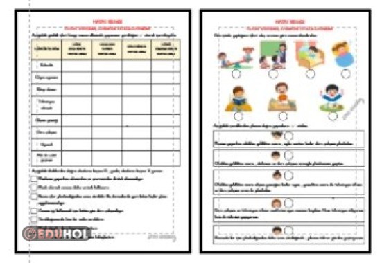 HAYAT BİLGİSİ - PLAN YAPARIM , ZAMANIMI İYİ KULLANIRIM ETKİNLİĞİ