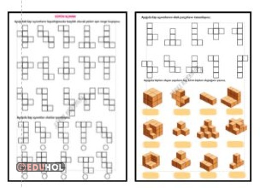 KÜP AÇINIMI - YAPILARIN BİRİM KÜP SAYISINI BULMA ETKİNLİĞİ