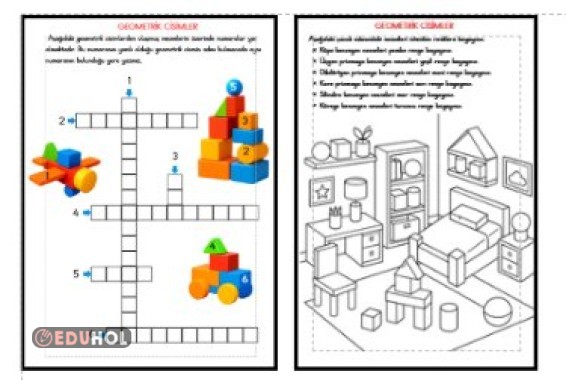 MATEMATİK - GEOMETRİK CİSİMLER ETKİNLİĞİ 5
