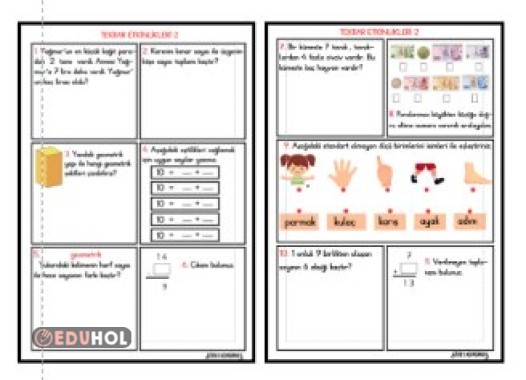 MATEMATİK TEKRAR ETKİNLİĞİ 2