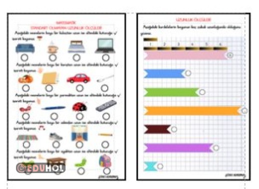 STANDART OLMAYAN UZUNLUK ÖLÇÜLERİ - NESNELERLE UZUNLUK ÖLÇME ETKİNLİĞİ 2