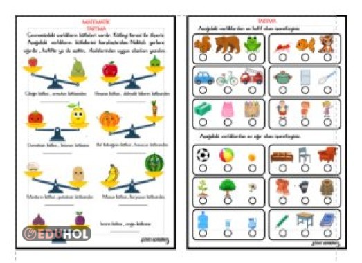 TARTMA - AĞIR MI HAFİF Mİ ETKİNLİĞİ