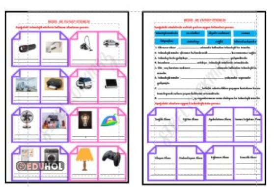 ZAMAN İÇİNDE TEKNOLOJİ - NEDİR , NE YAPAR? ETKİNLİK