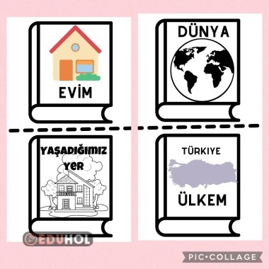 Yaşadığımız yer konusu interaktif defter etkinliği