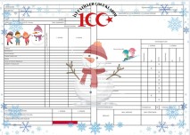 Her sınıf için kullanılabilecek çok tatlış bir karne baskısı .100. yıla özel