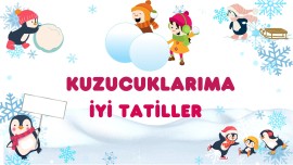 Kış temalı dijital pano