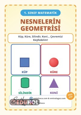 1. SINIF MATEMATİK NESNELERİN GEOMETRİSİ VE GEOMETRİK CİSİMLER KONU ANLATIMI VE ETKİNLİKLERİ PDF İ