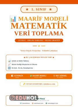 1. Sınıf Matematik Veri Toplama; Çetele, Sıklık Tablosu, Nesne Grafiği PDF İndir