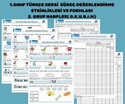 1. SINIF SÜREÇ DEĞERLENDİRME 2. GRUP HARFLER (O,K,U,R,I,M))