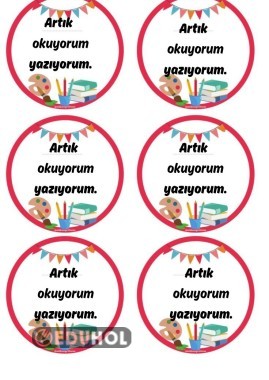 1.sınıf okuma bayramı #okuma rozetleri# öğrenci rozetler