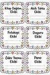 Ekip isimlikleri (Görev dağılımları )