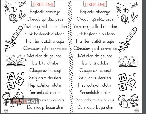 AKICI OKUMA İÇİN MELODİK TEKERLEME