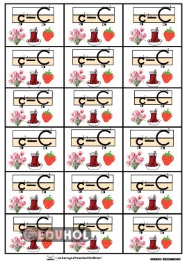 Ç SESİ DEFTER ETİKETİ