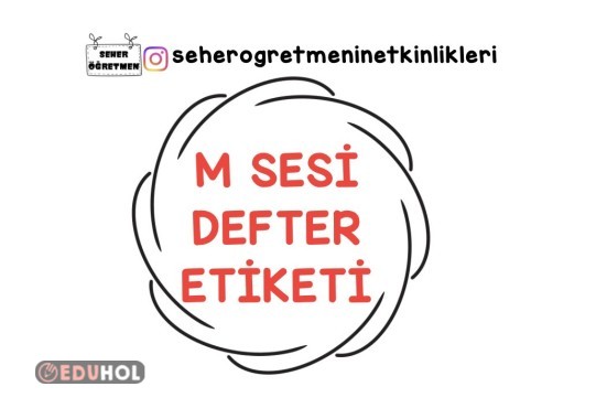 M SESİ DEFTER ETİKETİ