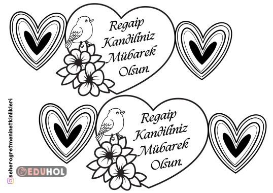 REGAİP KANDİLİ KUTLAMA KARTI