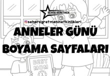 ANNELER GÜNÜ BOYAMA SAYFALARI