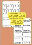 MATEMATİK İŞLEMLERDEN CEBİRSEL DÜŞÜNMEYE- SÜREÇ ODAKLI DEĞERLENDİRME