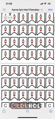 Karne İçin Harf Flamaları ♥️