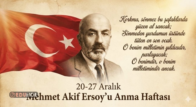 20-27 Aralık Mehmet Akif Ersoy'u Anma Günü Pano