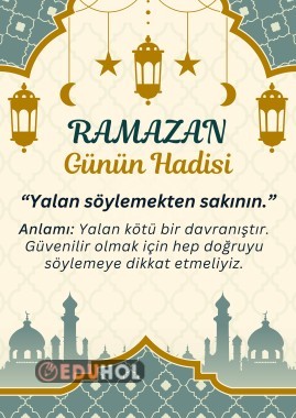Ramazan Ayı Günün Hadisi 4