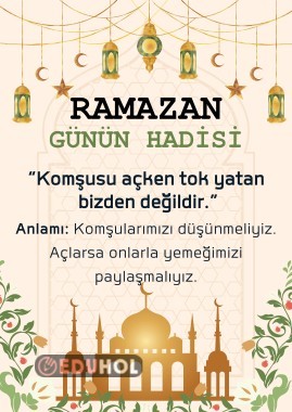 Ramazan Ayı Günün Hadisi 5