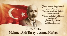 20-27 Aralık Mehmet Akif Ersoy'u Anma Günü Pano