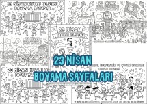 23 Nisan Boyama Sayfaları