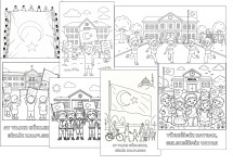 Bayrak Sevgisi Haftası için Boyama Sayfaları